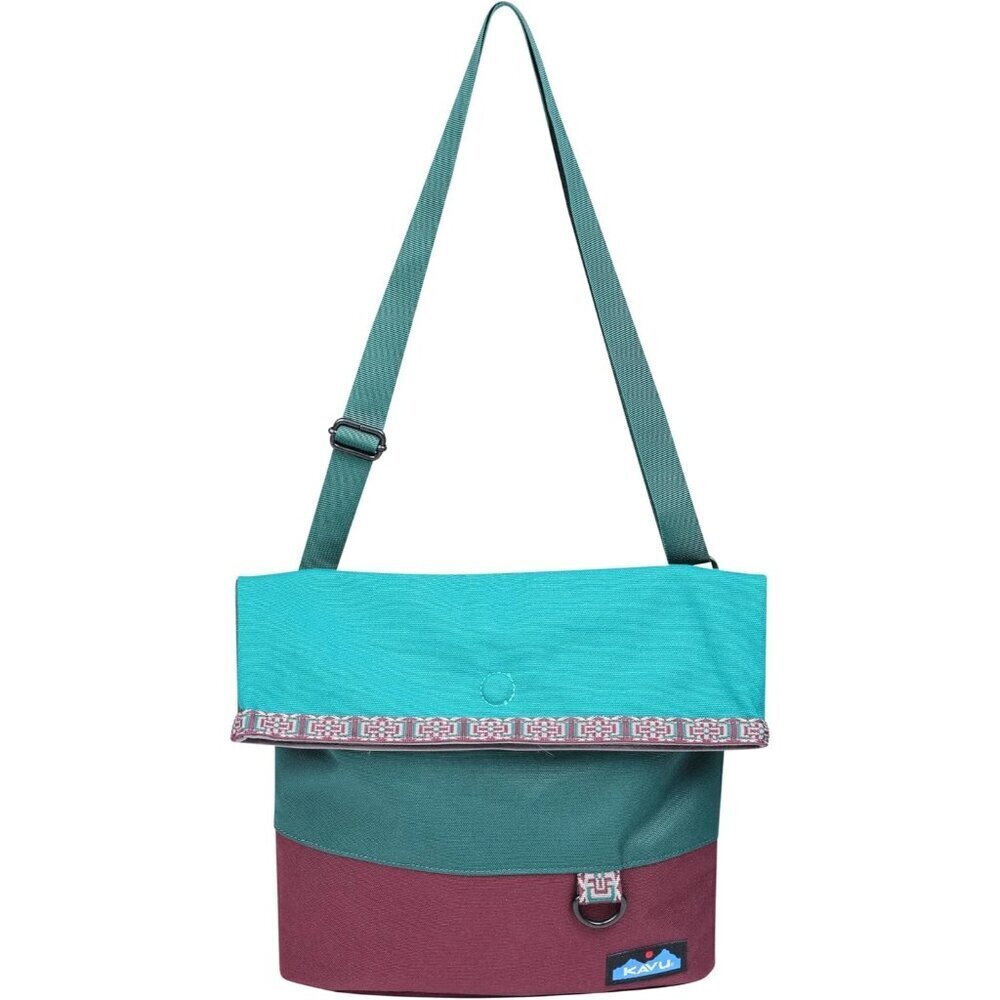 Canvas Polyester Cross Body Tote Bag Adjustable Strap Fold Over Top